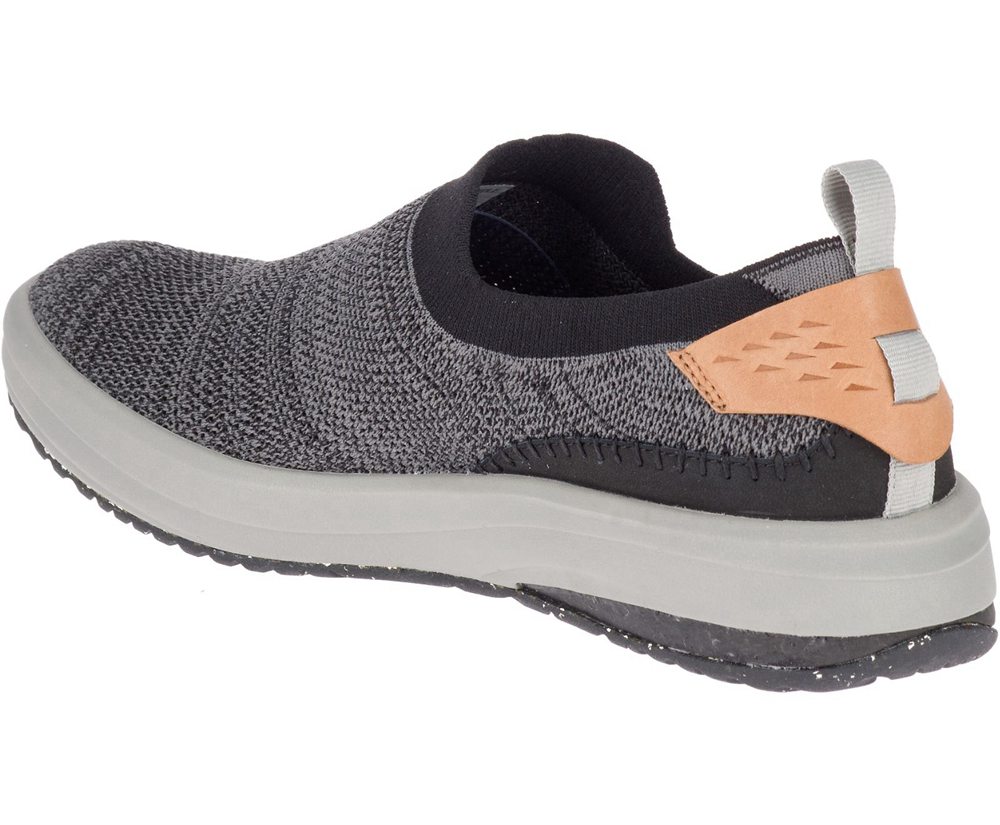 Merrell Slip Ons Black - Gridway Moc - Mens 04PWJFAHT